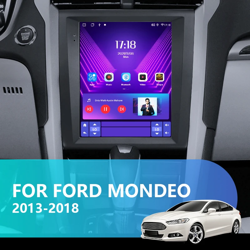 2 Din Android 11 автомобильный радиоприемник мультимедийный видеоплеер для Mondeo Fusion MK5
