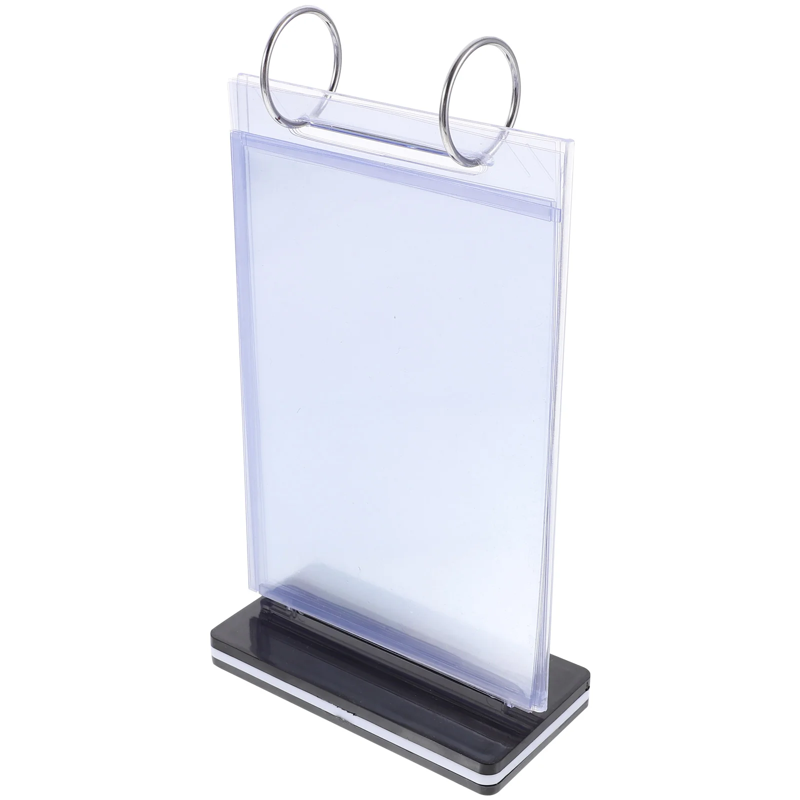 

Acrylic Tiered Display Stand Menu Stands Sign Holder Poster Pvc Picture Holders Tables Label