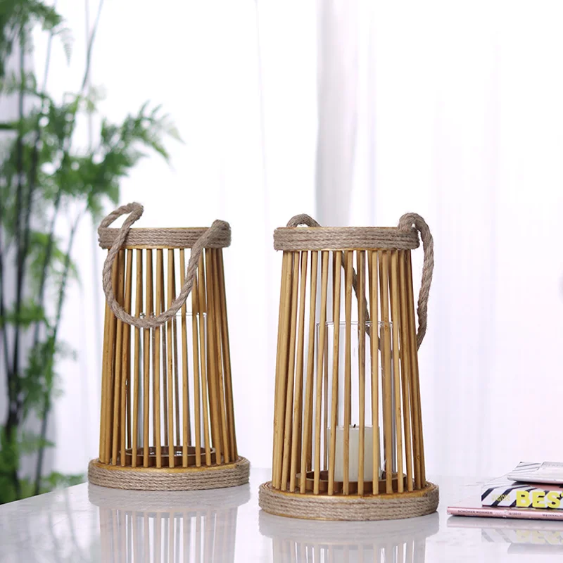 

Modern Candle Holder Decoration Vintage Wooden Simple Candle Holder Candlestick Lantern Swieczniki Nordic Home Decor XX60WC