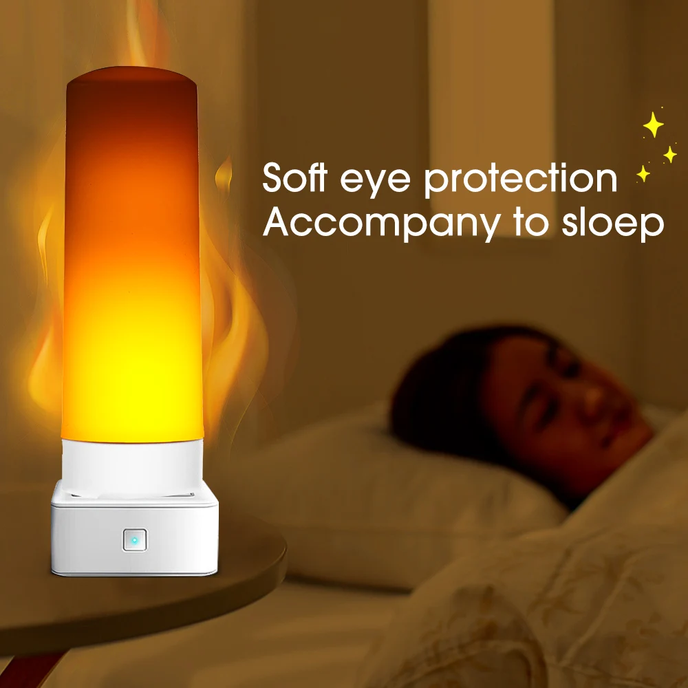 

USB Plug Light LED Candle Lamp 5V Eye Protection Reading Light Computer Reading Lamp Mobile Power Charging Flame Night Light