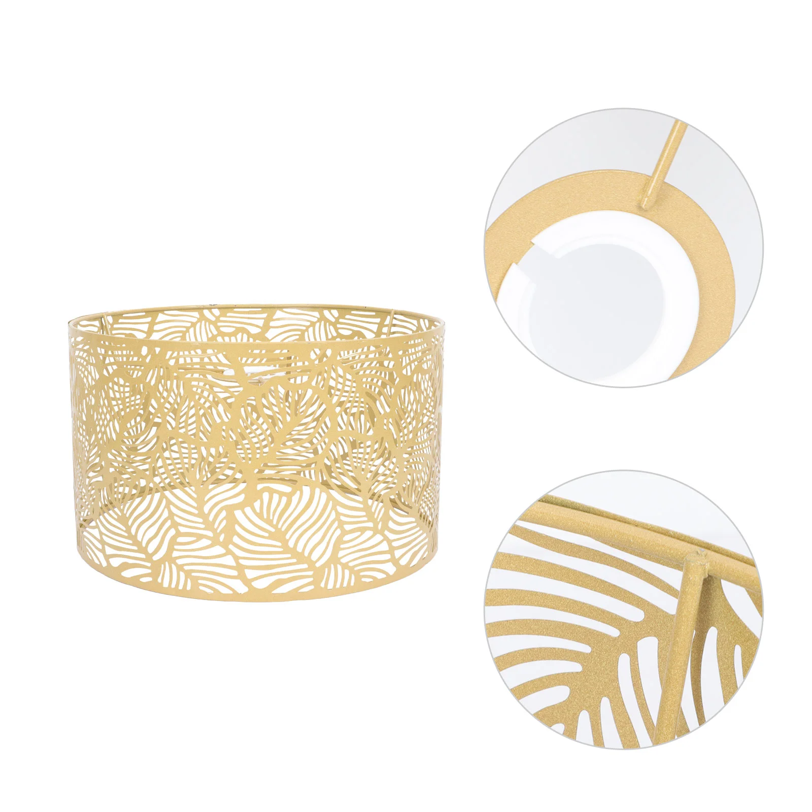 

Stable Lampshade Leaf-design Lamp Cover Practical Bedroom Hollow Lampshade Decor