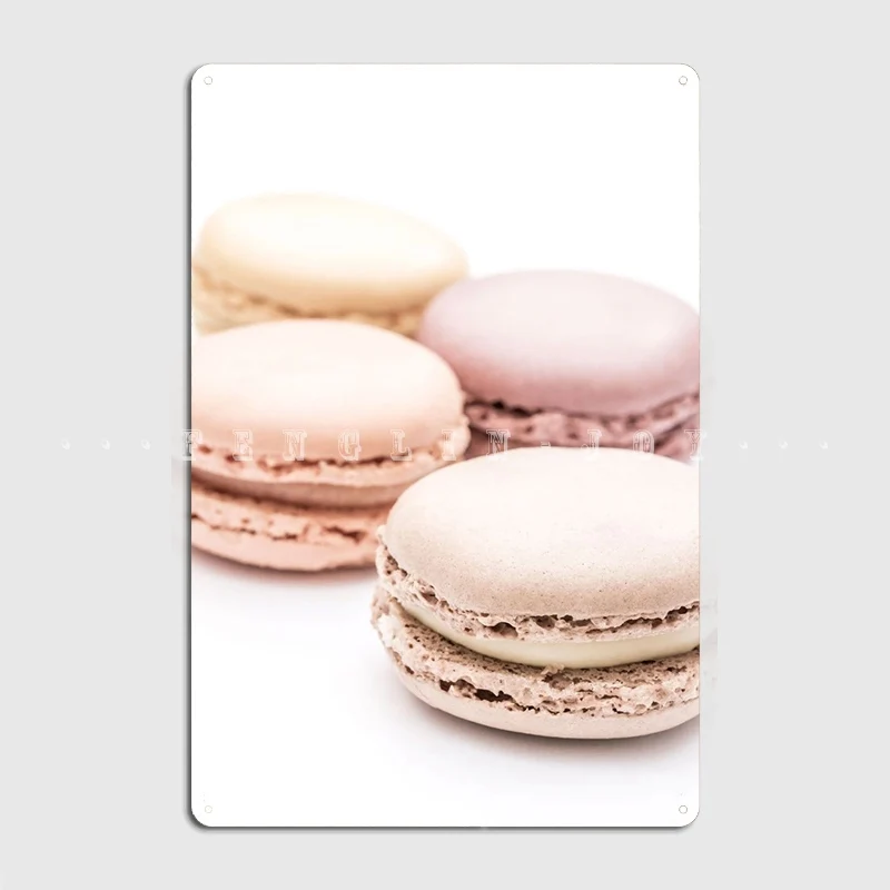 

French Macarons Poster Metal Plaque Poster Wall Cave Cave Pub Decoration Wall Decor Tin Sign Poster