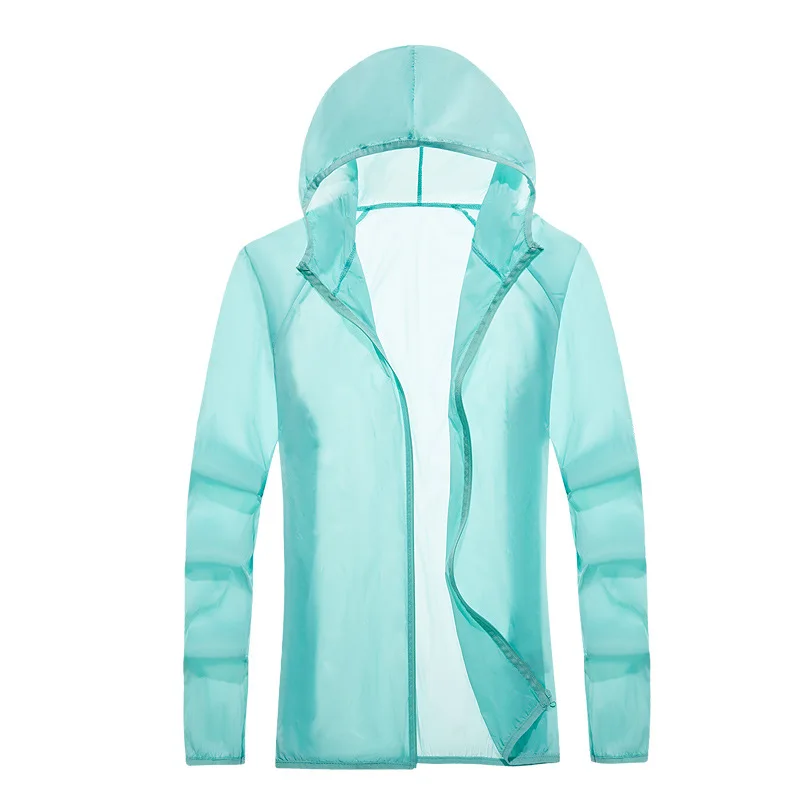 

Women Man Sunscreen Ice Silk Clothing Summer Sports Outdoor Shirt Short Coat Uv Protection Sportswear Hooded Outwear Quick Dry
