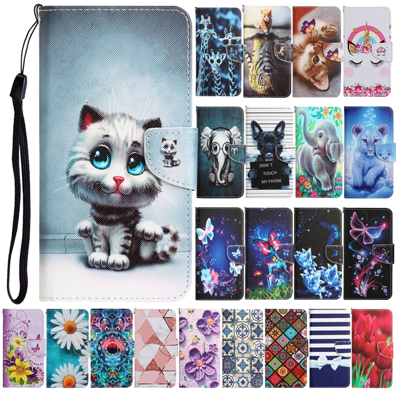 

For Samsung Galaxy A52s 5G A528 Case on For Samsung A52 5G A526 A52 4G A525 A 52 Leather Flip Stand Phone Cover Flower Capa