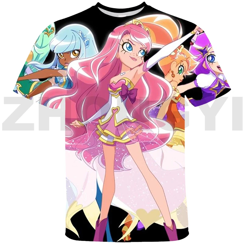 

3D Anime Lolirock T-shirt Teenager Girl Men Clothing LoliRockstar Streetwear Tops Tee Oversized Tshirt Children Graphic T Shirts