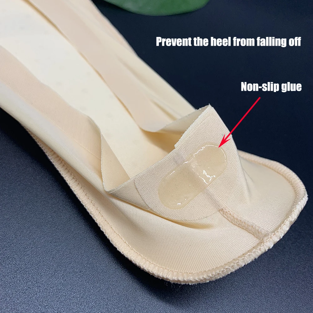 3D Arch Support Flat Feet Insoles Women High Heels Shoes Insert Orthopedic Insoles for Shoes Invisible Breathable Ice Silk Socks