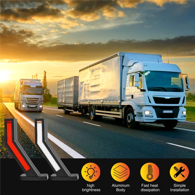 2 шт. 33 светодиодных индикатора для прицепа