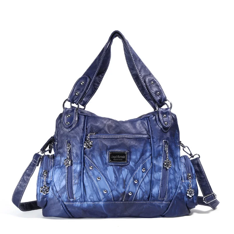 

Women's Crossbody PU Leather Bags 2023 Women's Fashion Casual European And American Hobo Type Bag With Large Capacity