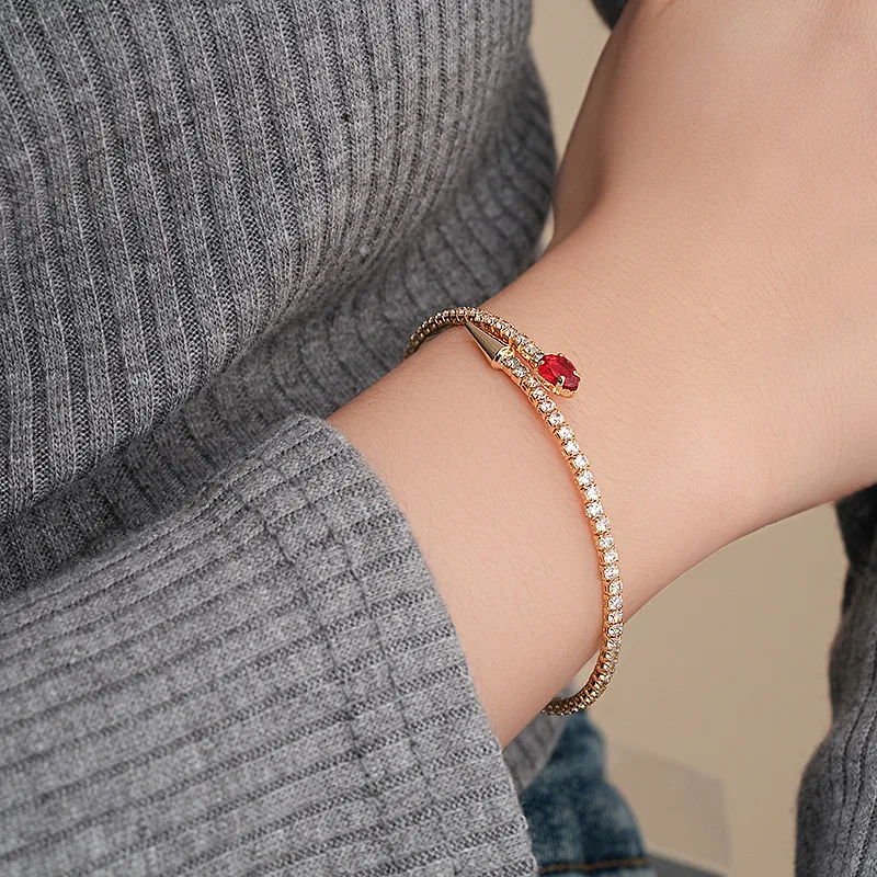 Циркониевый браслет с регулируемым открыванием