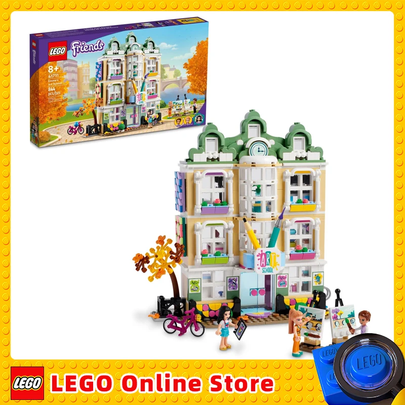 

LEGO Friends Emma's Art School House Set 41711 Creative Toy with 3 Mini-Dolls Accessories and DOTS Decor Gift Idea Kids Girls