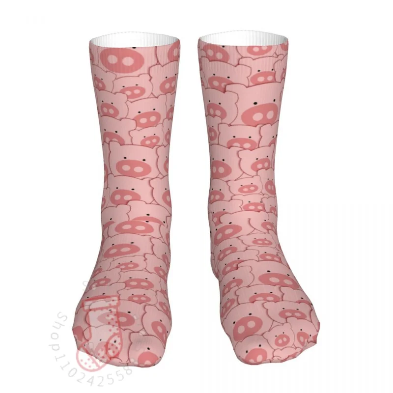 

Носки мужские и женские в стиле Харадзюку с изображением свинки