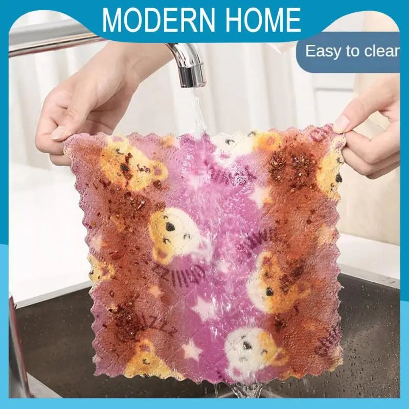 

Washable And Reusable Cleaning Supplies Effective Cleaning Super Soft And Comfortable Dining Table Cleaning Cloth Double Sided