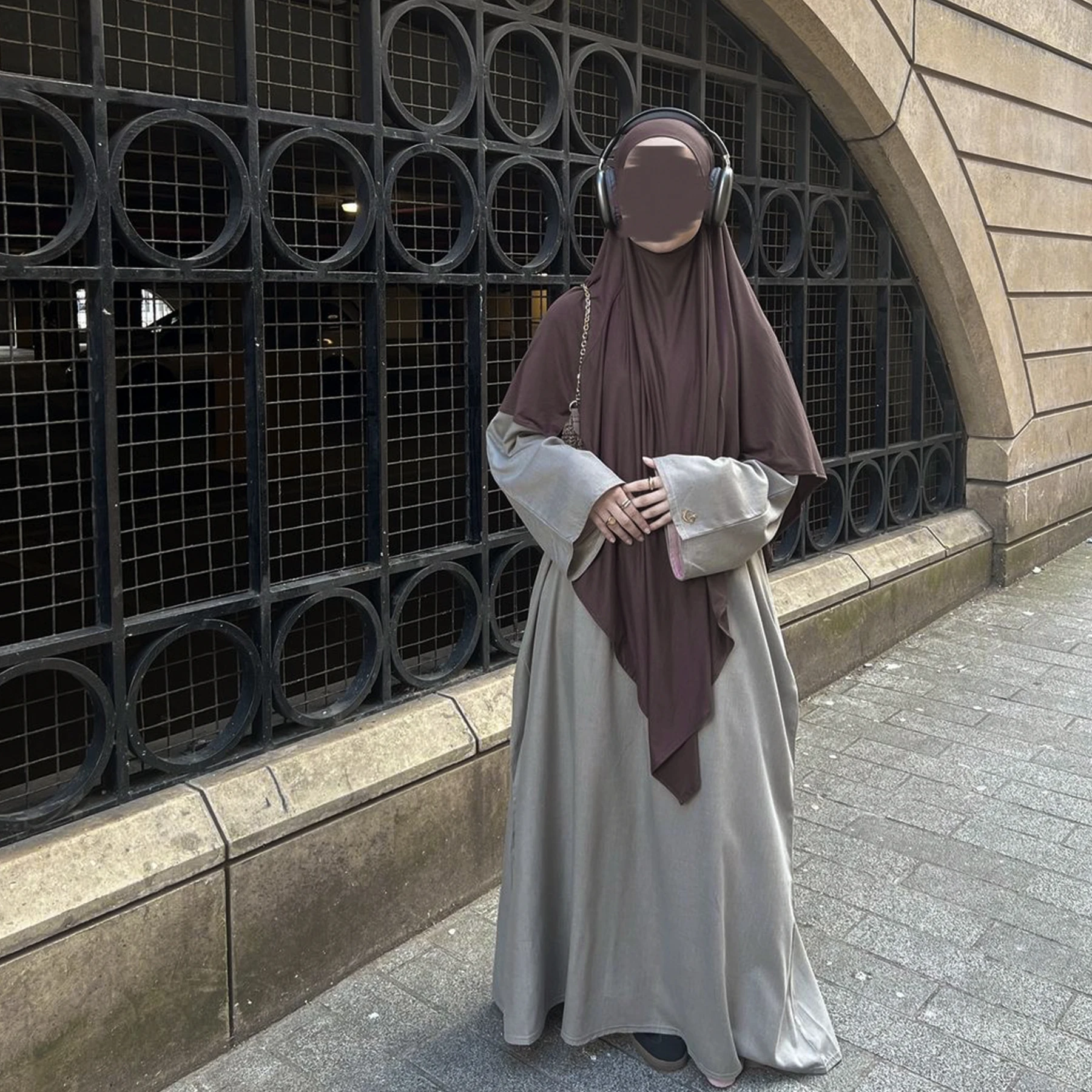 Удлиненный эластичный хиджаб Хиimar для мусульманских женщин повязка на голову с