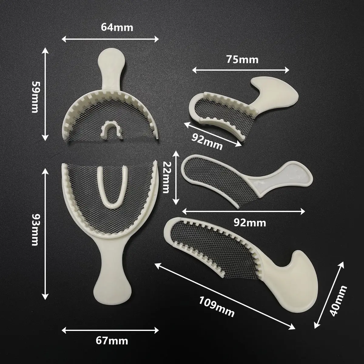 50 шт. одноразовые пластиковые стоматологические сетчатые лотки для инструментов