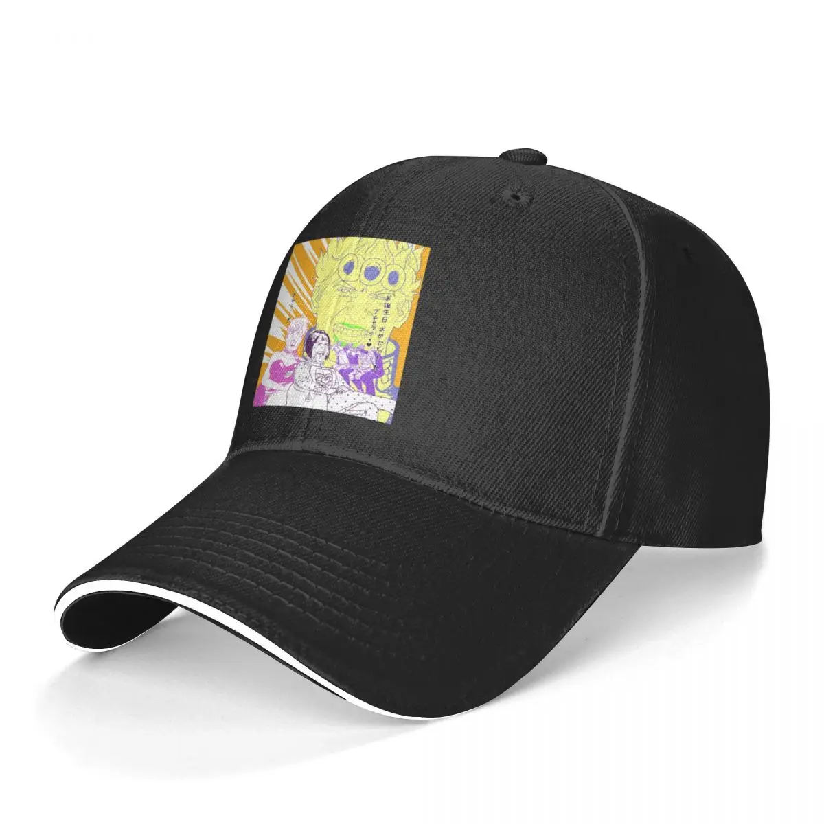 

Jojo Bizarre Adventure Baseball Cap Meme Bucciarati Laughing Tom Printed Trucker Hat Vintage Skate Dropshipping Snapback Cap