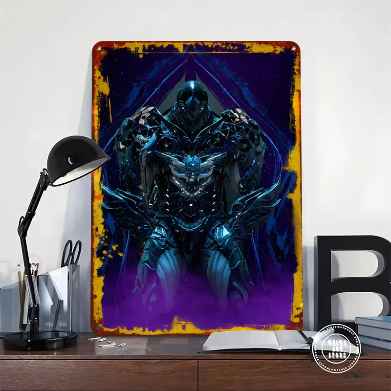 Фото Постер Warframe: Гаруда Прим, индивидуальные винтажные металлические таблички, настенный декор, ретро-пластинка из жести для фанатов, современное украшение дома, люкс №2