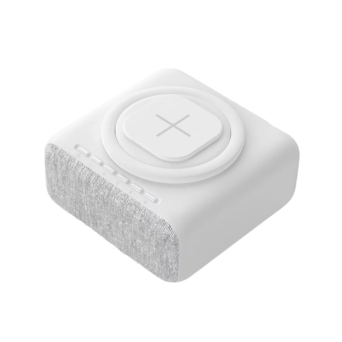 

Alarm Clock with Wireless Charging,Multifunctional Digital Alarm Clock Radio with Speaker,Dimmable LED Display