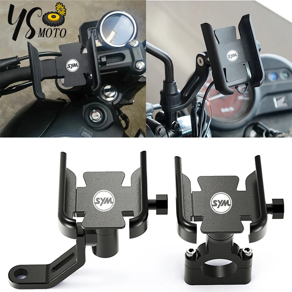 

For SYM JP150 GR125 fiddle 3 FNX150 maxsym 400i 600i Motorcycle Accessories handlebar Mobile Phone Holder GPS stand bracket