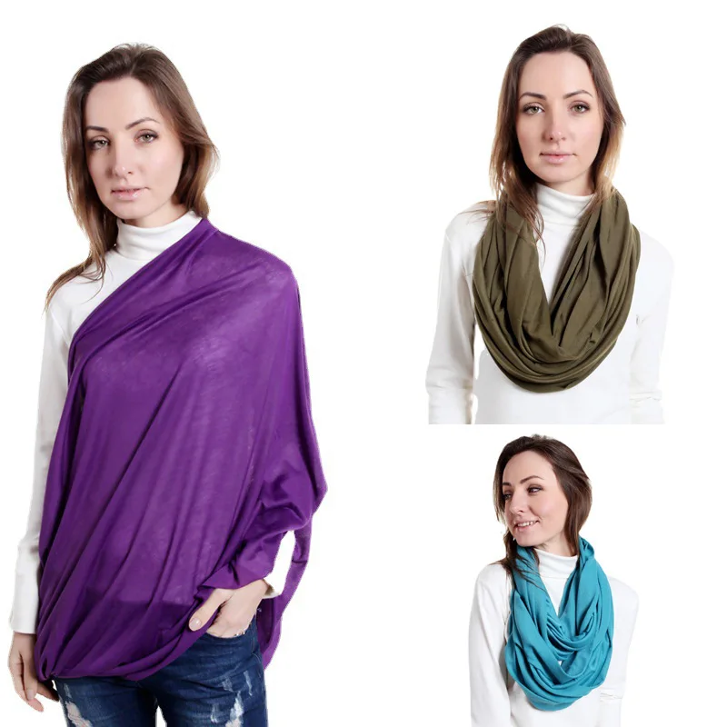 

Multifunction Solid Color Breathable Pregnant Women Nursing Cover Breastfeeding Scarf Privacy Apron Outdoors Feeding Cloth