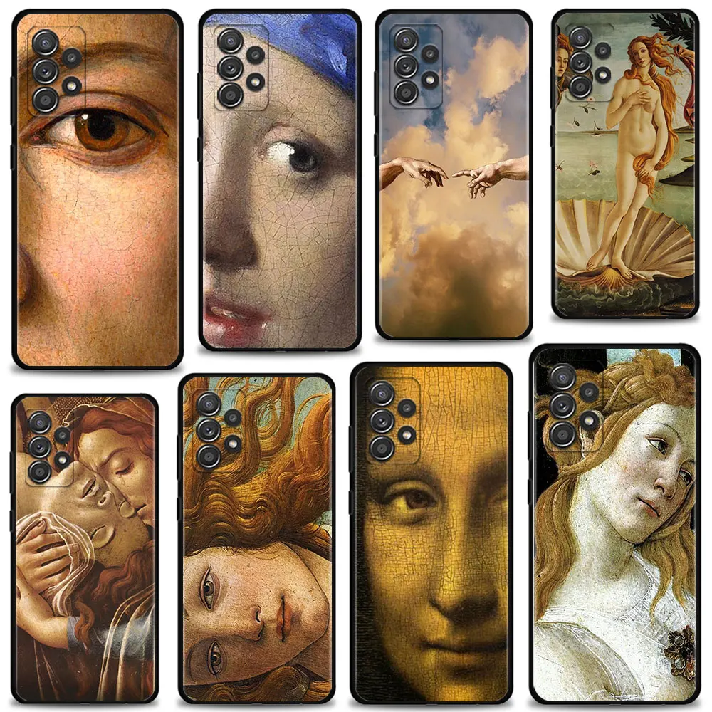 

For Samsung Galaxy A32 4G A02s A41 A12 A71 A31 A51 A52 A21s A72 A22 A33 Phone Funda Case The Birth Of Venus Art Paintings