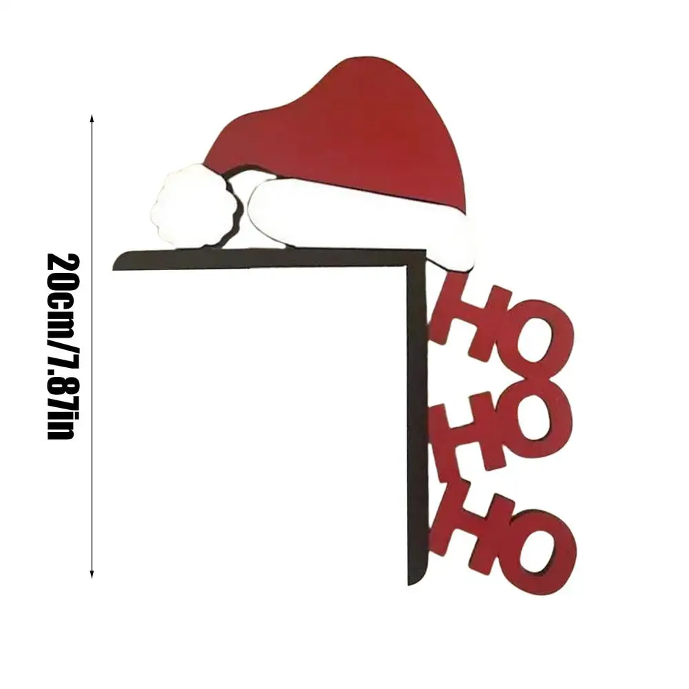 

Деревянные новогодние украшения для дверной рамы