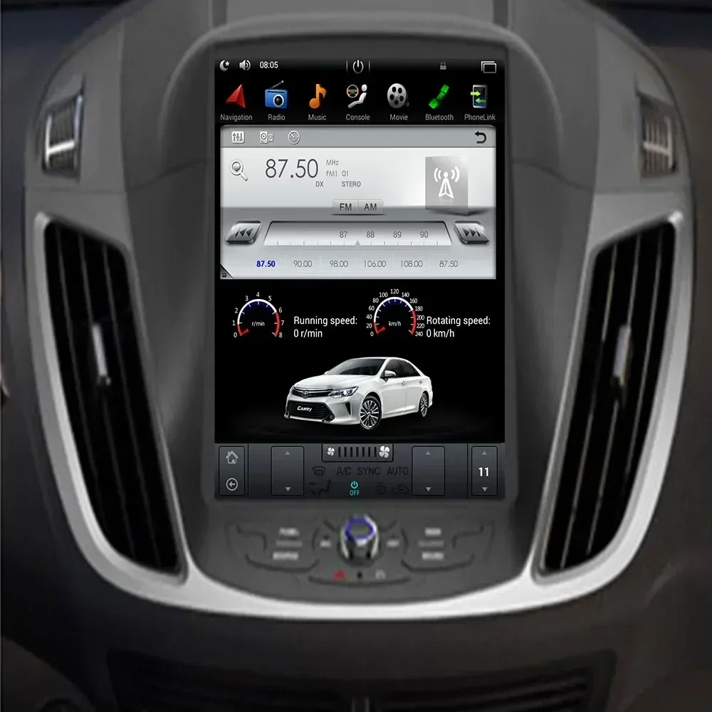 12 3-дюймовый автомобильный радиоприемник Tesla для Ford Kuga 2 Escape 3 2012-2019 Android 9 0