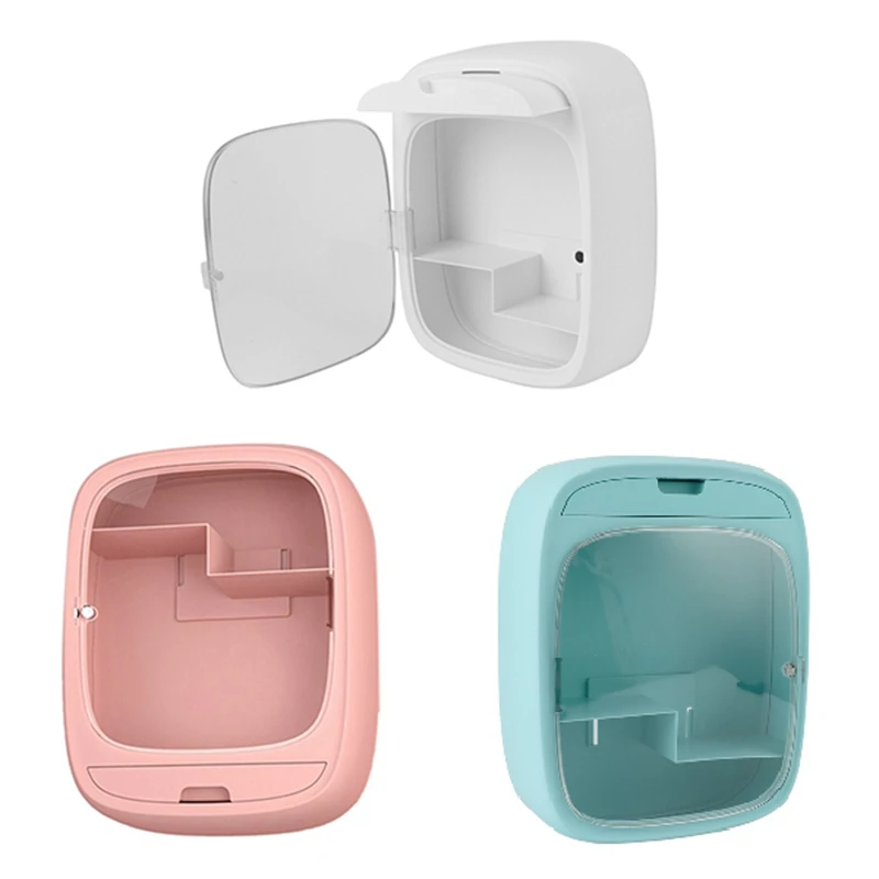 

Vanity Rack Wall-Mounted Cosmetic Storage Box Punch-Free Bathroom Toilet Wash Hand Table Storage Rack
