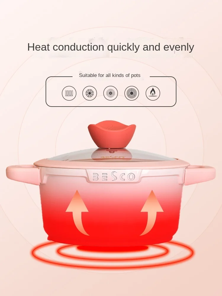 Суповая кастрюля из медицинского камня для дома антипригарная Кастрюля