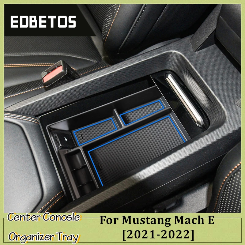 

For Ford Mustang Mach E 2021 2022 Center Console Organizer Armrest Storage Box Car Accessory Auto Armrest Holder Box