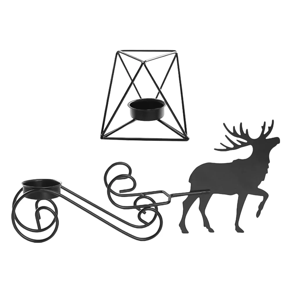 

Candlestick Holder Christmas Tea Holder Christmas Elk Candlesticks Holders Christmas Stand