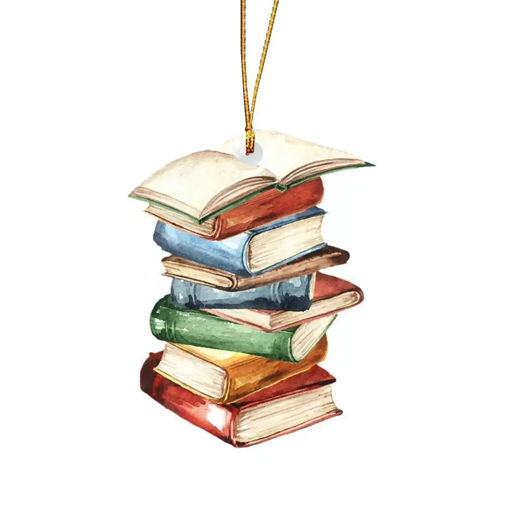 

Декор для рождественской елки, книжная полка в форме книги, украшение «Книга», Новогоднее украшение, новый домашний мини-кулон X2q2