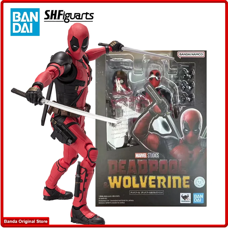 100% оригинал Bandai S.H.Figuarts Shf Дэдпул Дэдпул Росомаха аниме экшн ...