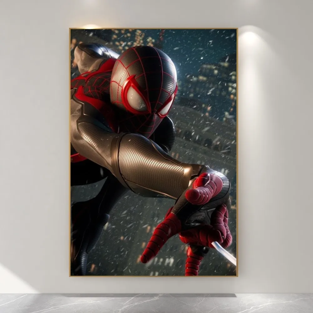 Мстители Майлз Моралес Человек-Паук фильм постер печать на бумаге дома спальня