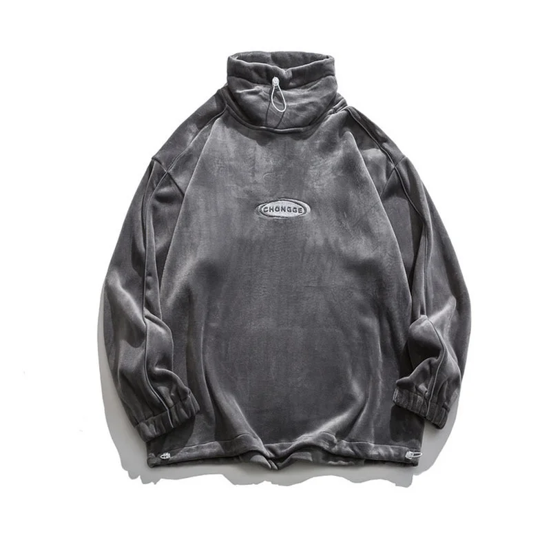 

2022 New Arrival Hip Hop Original High Street Fashion Brand Ins Casual Loose Coat Letter Stand None Hoodies Sweatshirt