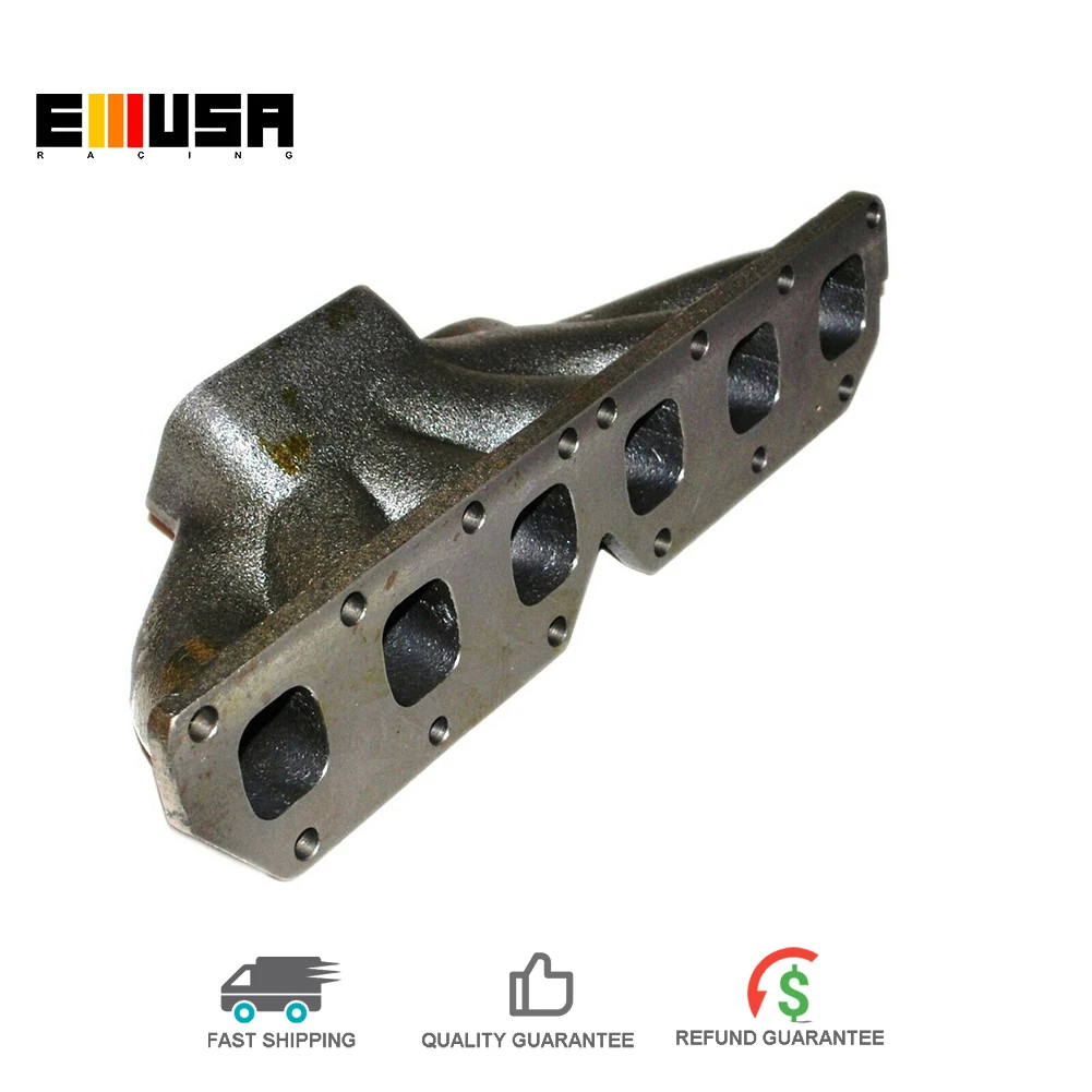 

Emusa Cast Iron Turbo Manifold Fit for 2002 2003 2004 2005 2006 2007 2008 VW Golf 1999-2004 VW Jetta 2.8L VR6 24V T3 Flange