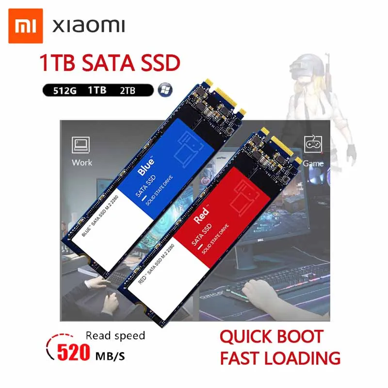 

High Speed Read Write SSD Solid State Drive 1TB SATA3.0 3D External Mobile Solid State Drive MSATA Interface Capacity Expander