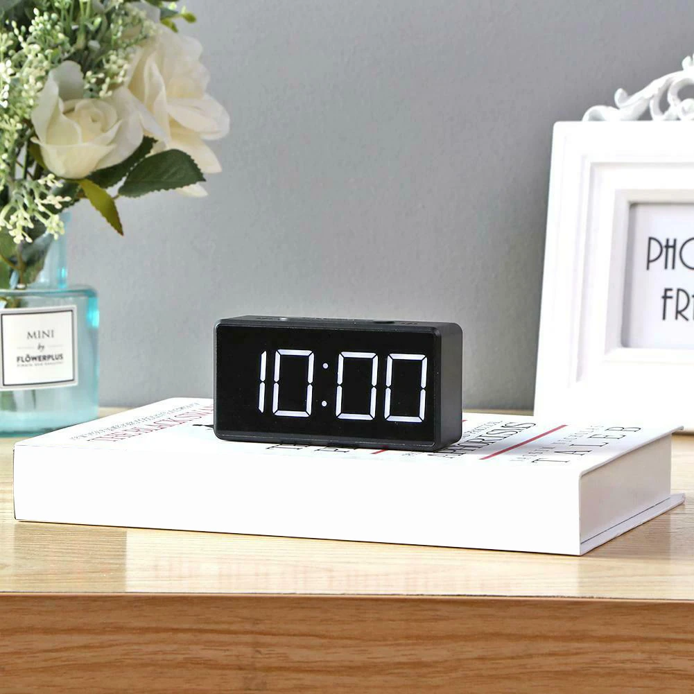 Цифровой будильник для дома и офиса студенческий с отображением температуры
