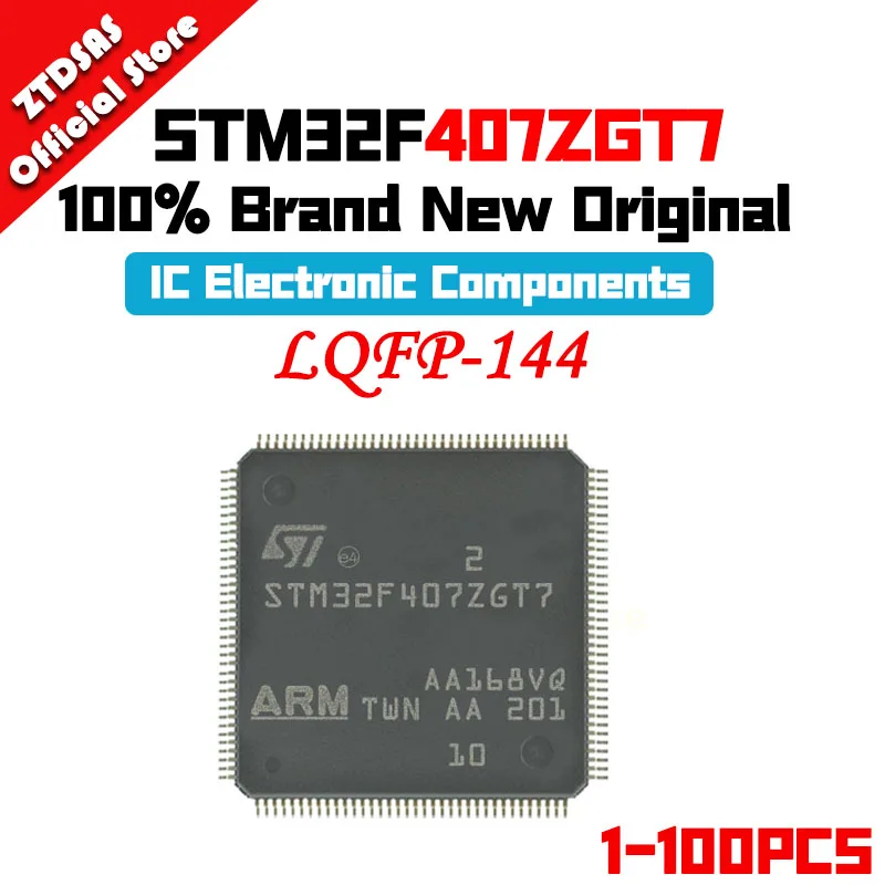 1-100 шт., микросхема STM32F407ZGT7 STM32F407ZG STM32F407 STM32F STM32 STM IC