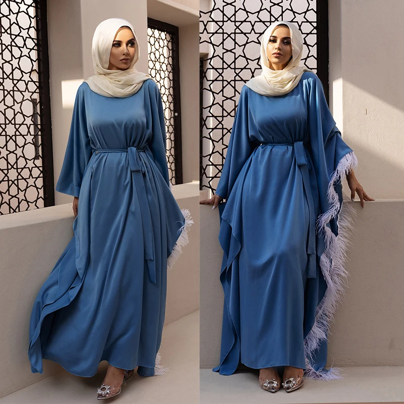 

Eid Mubarak Abaya Дубай, Турция Абая для женщин мусульманский хиджаб Caftan платье Caftan Vestidos Исламская одежда Djellaba Robe Femme