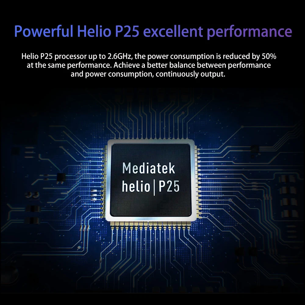 FIGI Note 1 Pro Octa Core 6.6Inch Android 9 Cellphone 4GB 128GB SmartPhone 16MP Al Triple-Cameras 4000mAh Helio P25 Mobile Phone