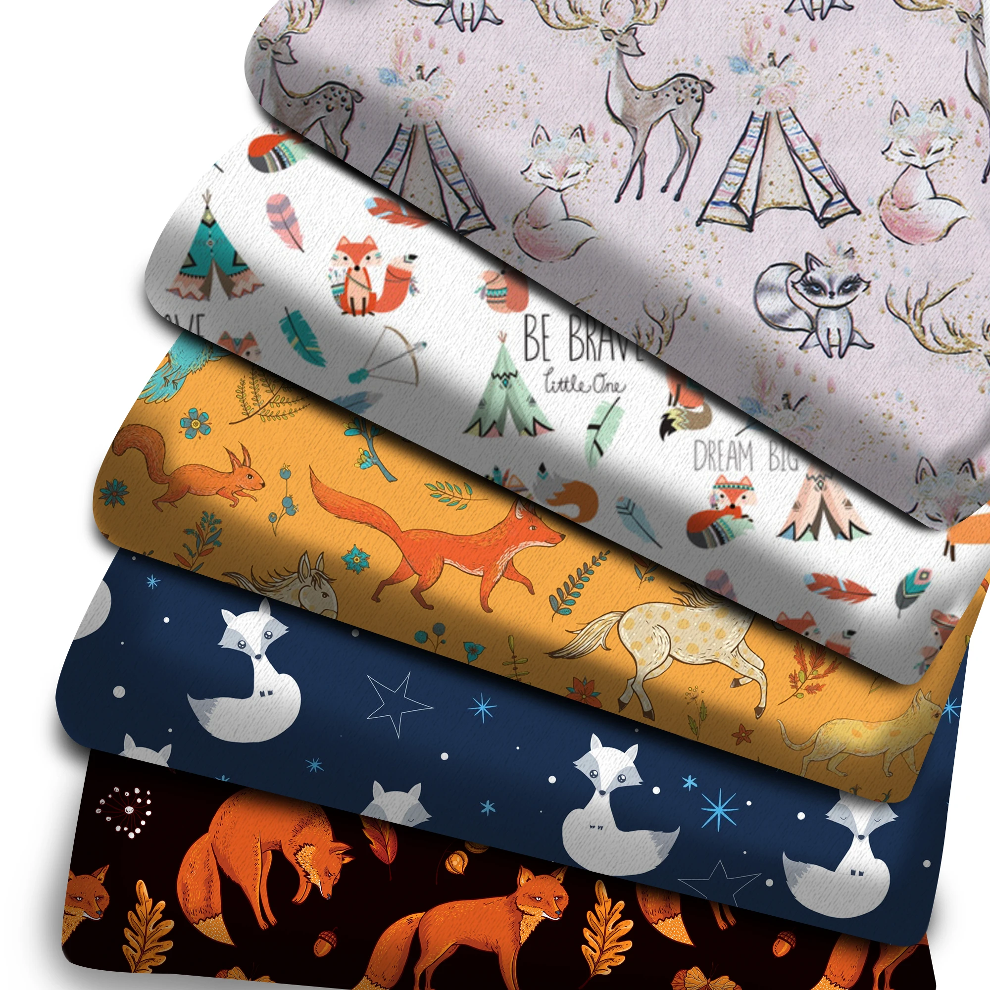 

Polyester Cotton-Swimwear Fabric for Tissue Cat Fox Sewing Quilting Fabrics Needlework Material DIY Handmade 50*145cm