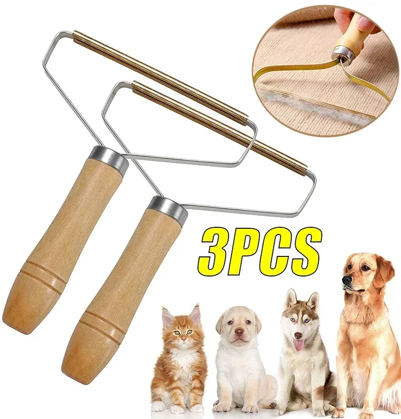 

Ручной валик для ворса, 1/2/3 шт., деревянный