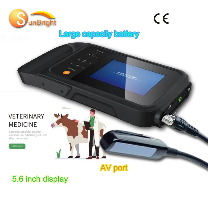 

SUN-808F CE утвержденный медицинский ручной ветеринарный ультразвук