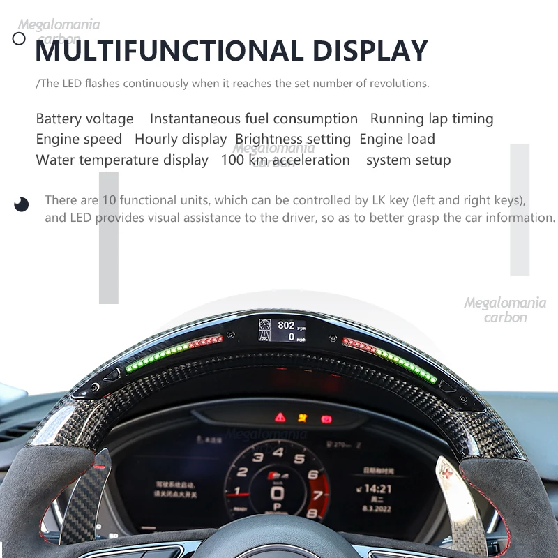 Рулевое колесо из углеродного волокна для Infiniti FX35 FX37 FX50 QX70 Nissan Tiida Juke 370Z рулевое