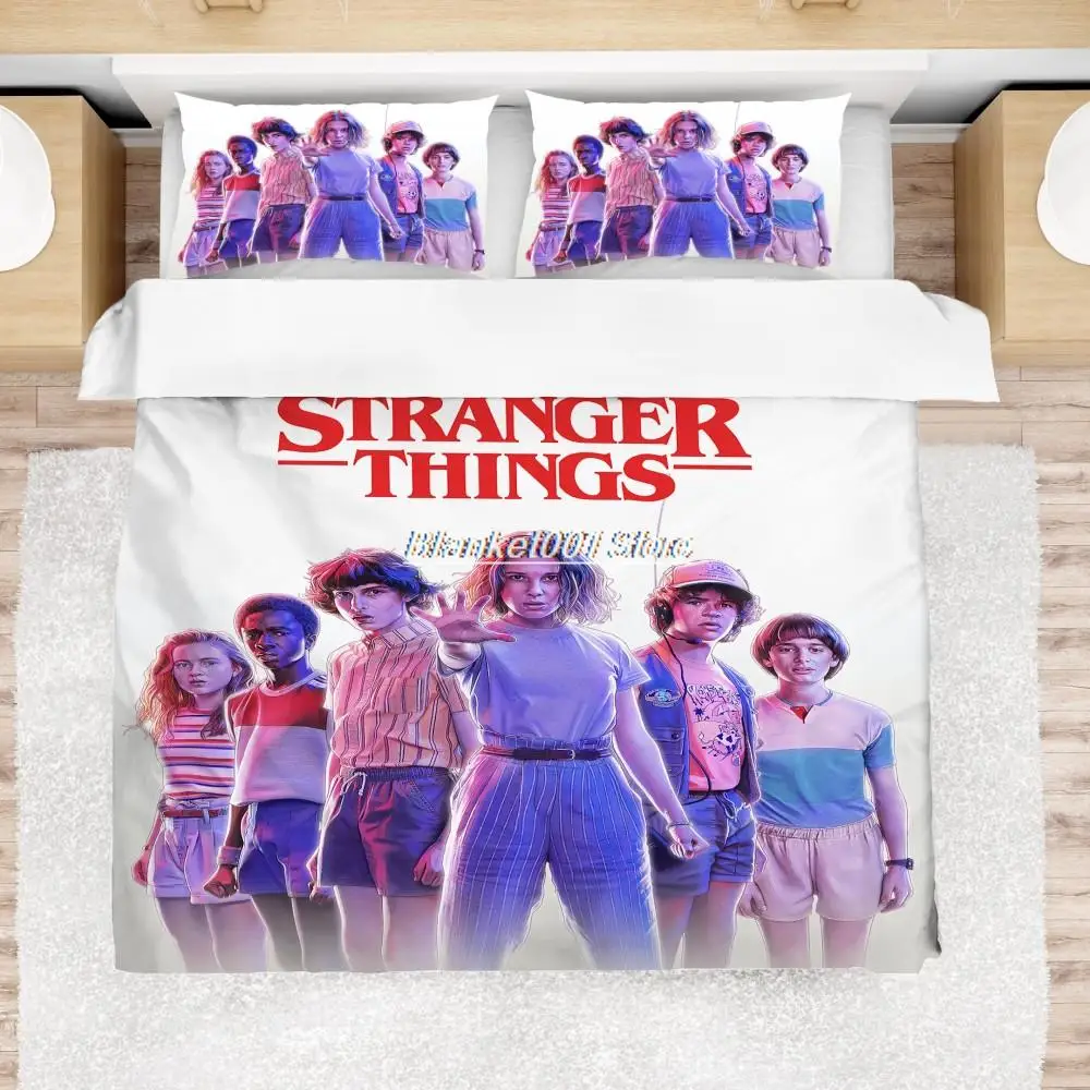 

Classic Horror Movie Bed Cover Stranger Things Twin Full Queen King Double Single Size Bedding Set Pillowcase Boys Bedroom Decor