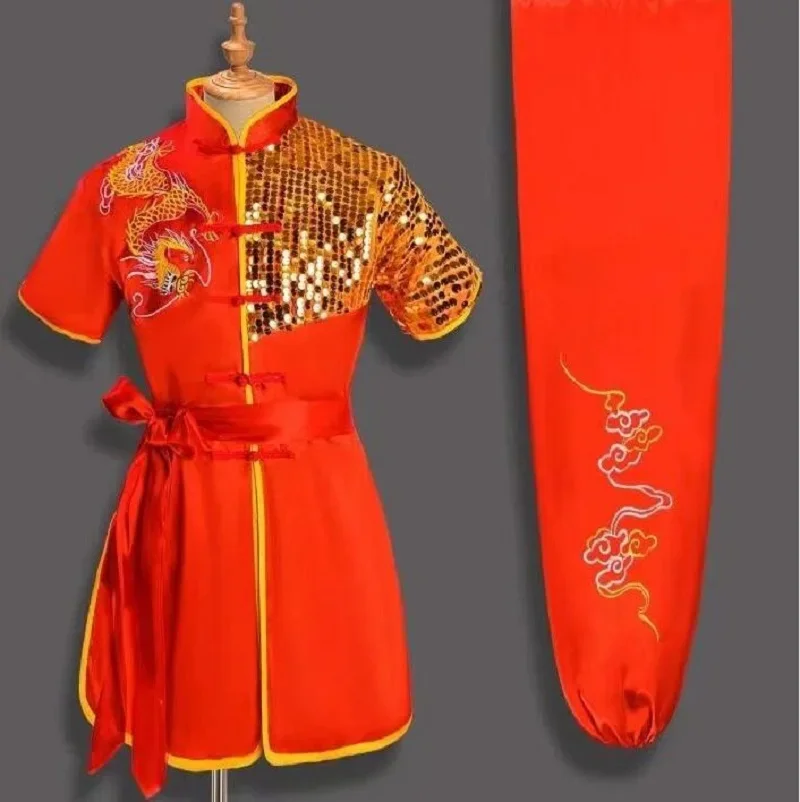 Лидер продаж новый китайский стиль мужской и женский костюм с вышивкой дракона