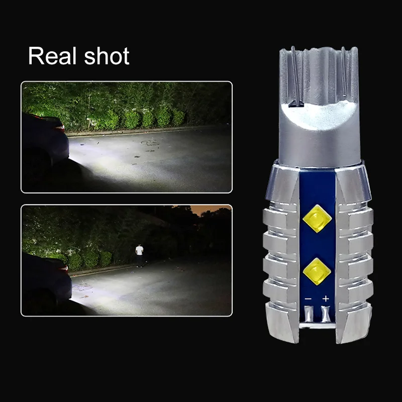 2pcs Super Bright T15 912 W16W 921 LED Bulbs CREE XB-D 12SMD Amber Yellow White Red Turn Signal Brake Backup Reverse Lamp - купить по