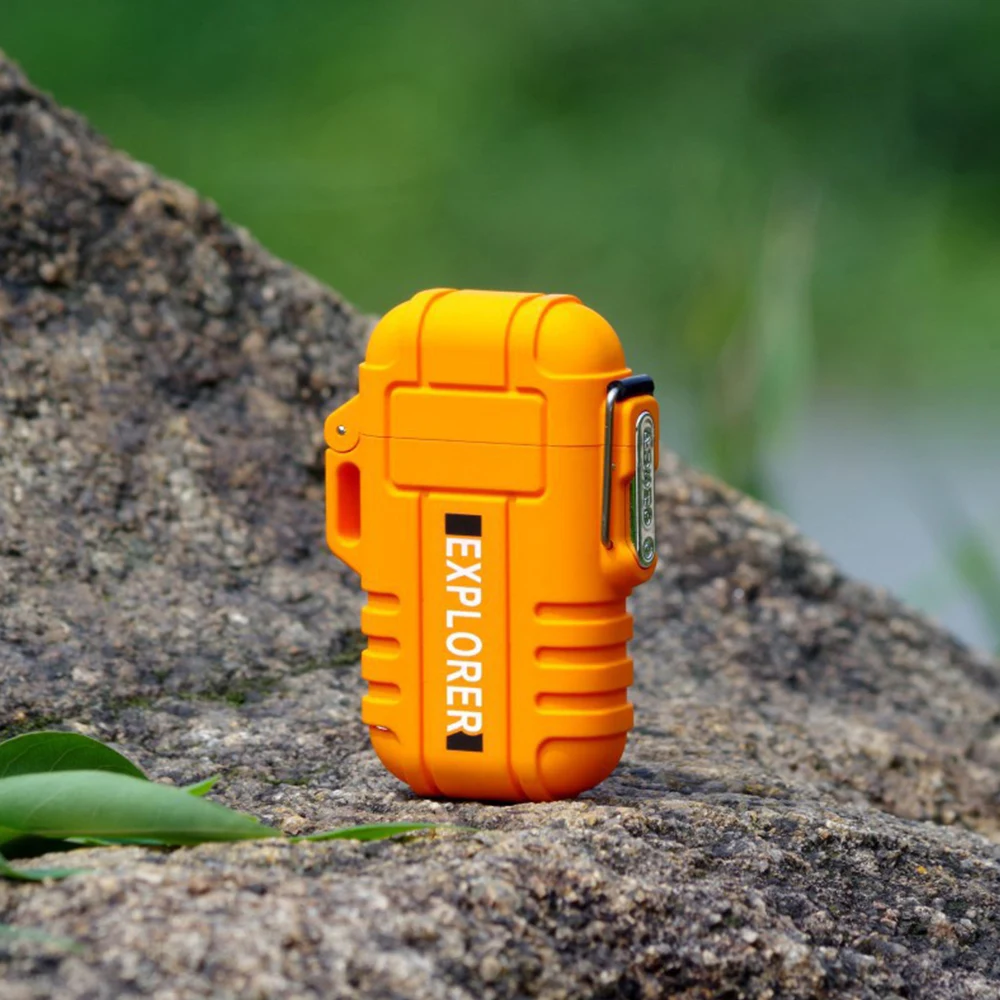 USB Водонепроницаемая плазменная зажигалка с двойной дугой для активного отдыха