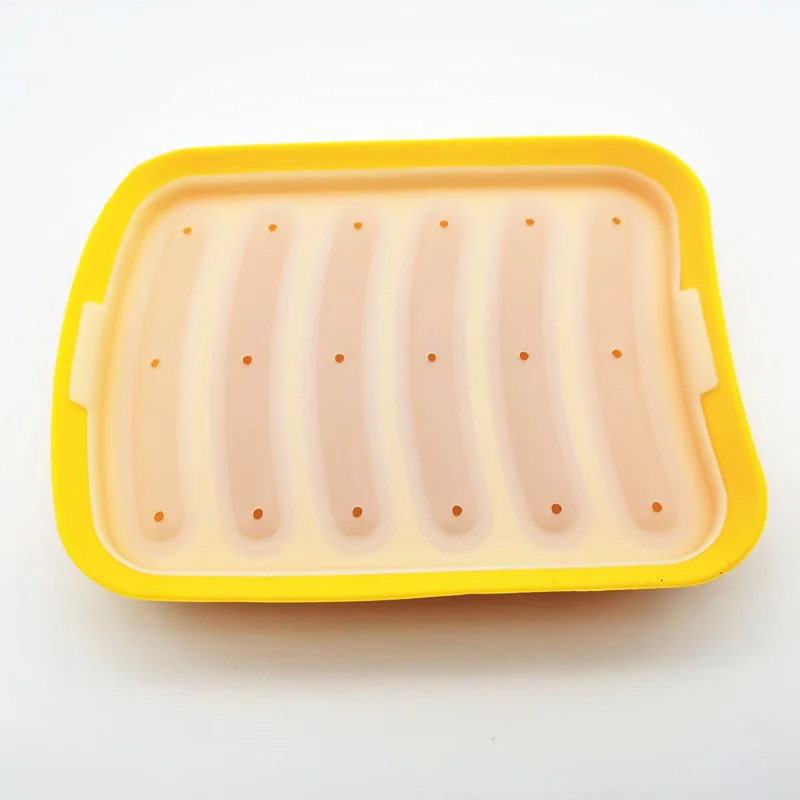 

Silicone Sausage Maker Mold DIY Silicone Handmade Hamburger Hot Dog Mold Reusable Kitchen Accessories Gadget for Cake Baking Pie