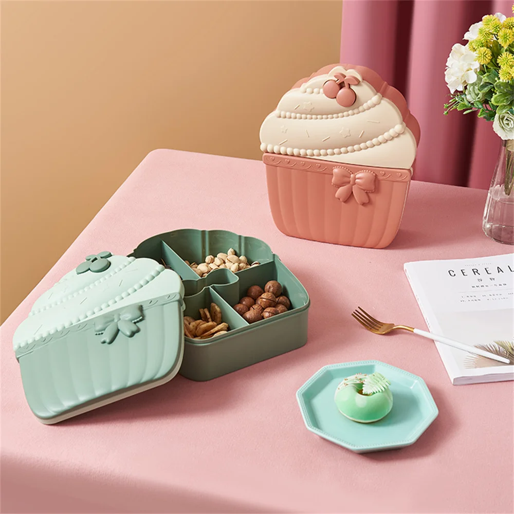 

Modern High-value Childrens Snack Storage Plate Children's Candy Nuts Dishes Cute Buffet Presentation Tray Candy Box Dinnerware